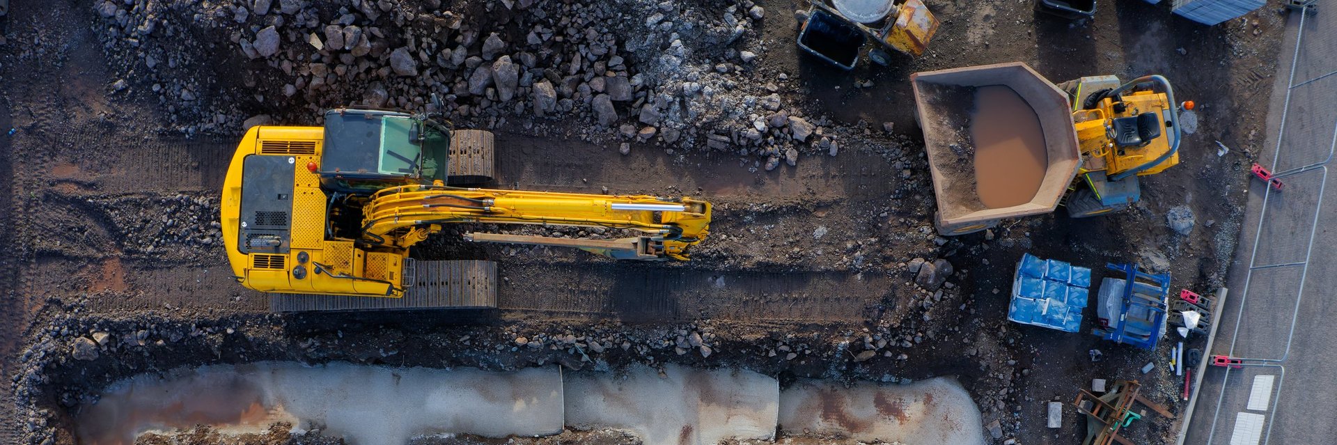 Construction site materials